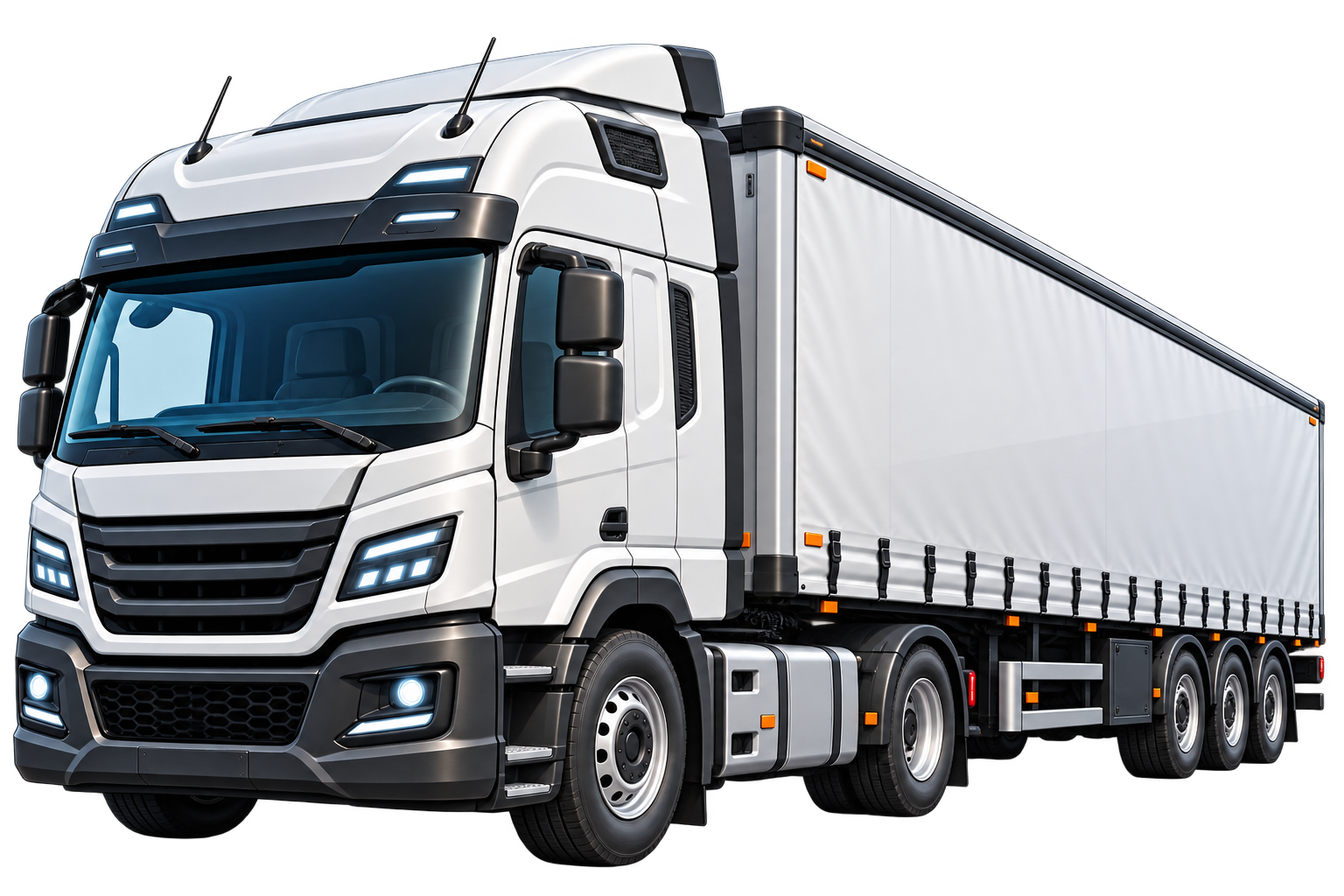Schwerer Lkw aus dem Spedi-Fuhrpark
